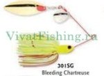 Спинербэйт Strike King Premier Elite (double willow) 14г цвет chartreuse