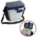 Ящик рыболовный зимний пластиковый Salmo 2-х ярус.с подклад. (2870) 33,5х23,5х39