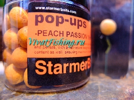 Бойлы плавающие Starmer Baits Pop-ups аромат Peach Passion