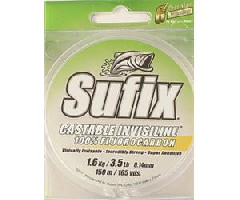 Леска Sufix Castable 100% Fluorocarbon Clear 150м 0.40мм