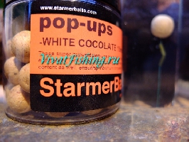 Бойлы плавающие Starmer Baits Pop-ups аромат White Chocolate