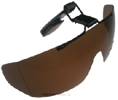 Поляризационные накладки на очки Snowbee коричневые 18064