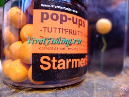 Бойлы плавающие Starmer Baits Pop-ups аромат Tutti Fruitti